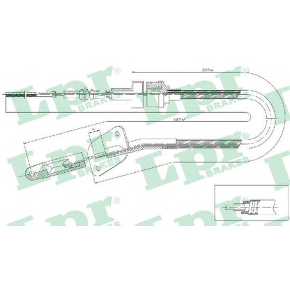 Foto Cable de accionamiento, accionamiento del embrague LPR C0463C