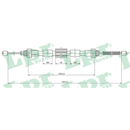 Photo Cable, parking brake LPR C0468B