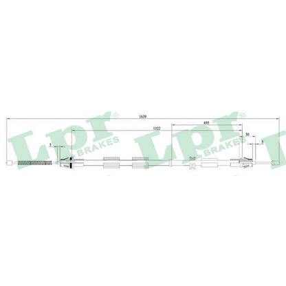 Photo Cable, parking brake LPR C0469B