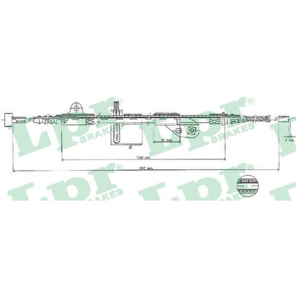 Photo Cable, parking brake LPR C0502B