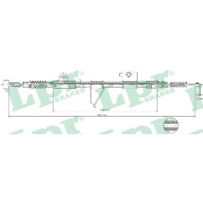 Photo Cable, parking brake LPR C0514B