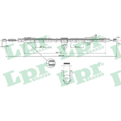 Photo Cable, parking brake LPR C0529B