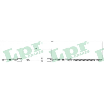 Photo Cable, parking brake LPR C0562B