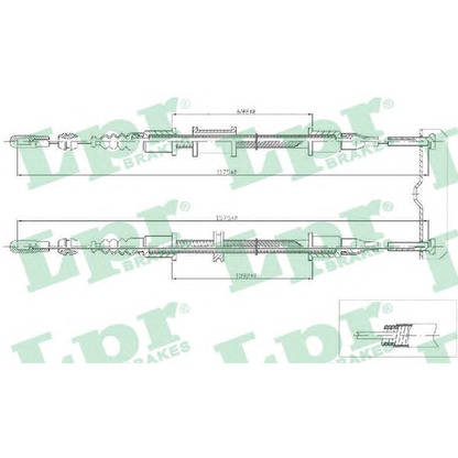 Photo Cable, parking brake LPR C0571B