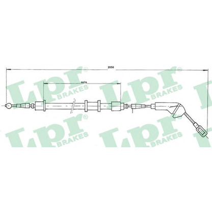 Photo Cable, parking brake LPR C0582B