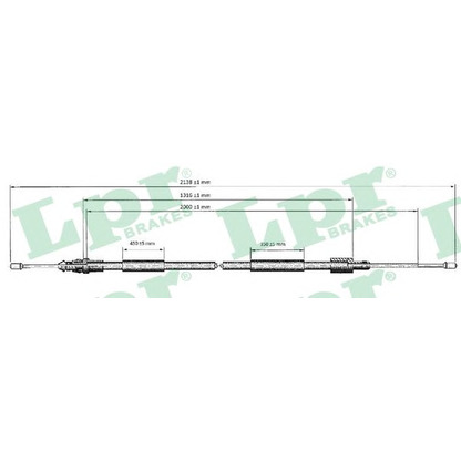 Photo Cable, parking brake LPR C0621B