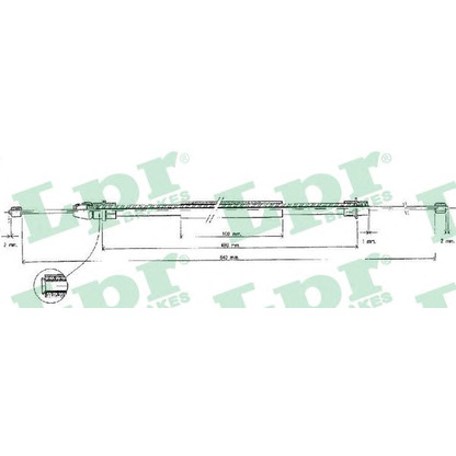 Photo Cable, parking brake LPR C0630B