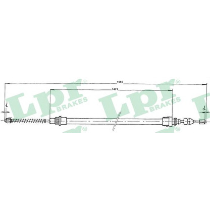 Photo Cable, parking brake LPR C0662B