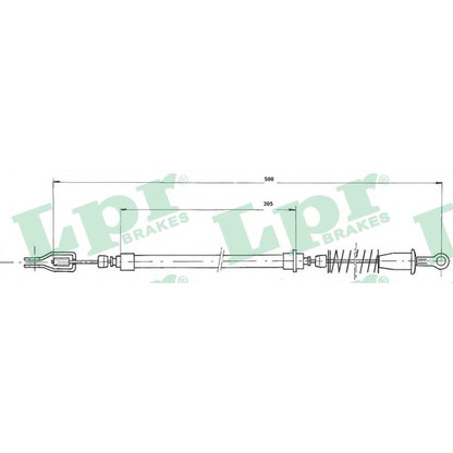 Photo Cable, parking brake LPR C0805B