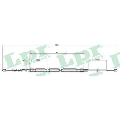 Photo Cable, parking brake LPR C0811B