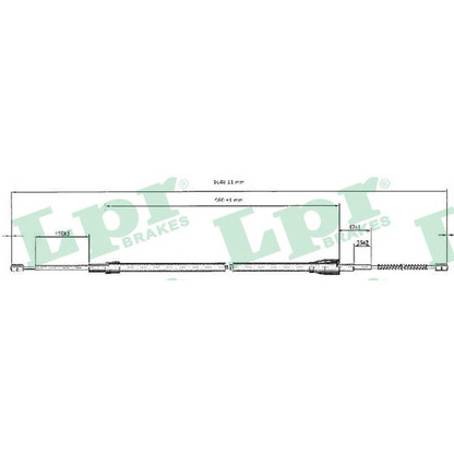 Photo Cable, parking brake LPR C0812B