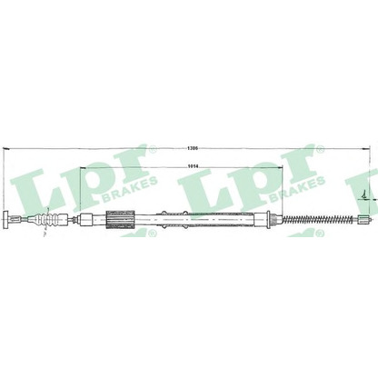 Photo Cable, parking brake LPR C0842B