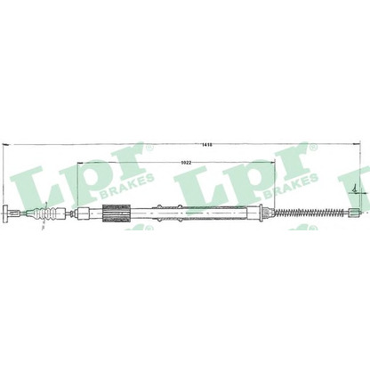 Photo Cable, parking brake LPR C0844B