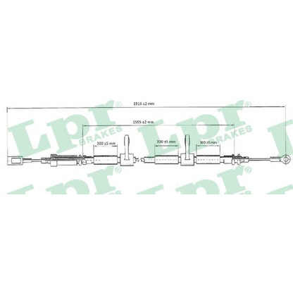 Photo Cable, parking brake LPR C0985B