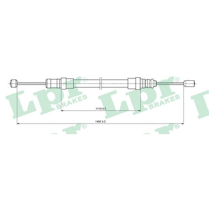 Photo Cable, parking brake LPR C0997B