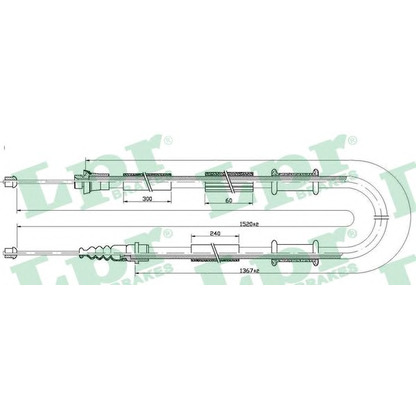 Photo Cable, parking brake LPR C1245B