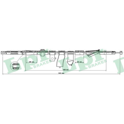 Photo Cable, parking brake LPR C1298B