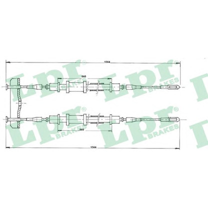 Photo Cable, parking brake LPR C1347B