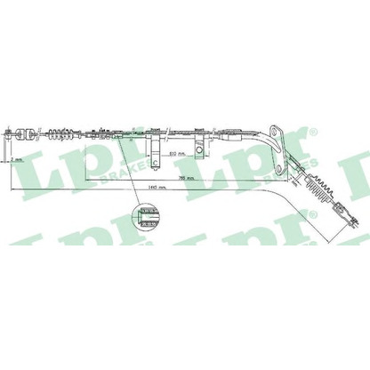 Photo Tirette à câble, frein de stationnement LPR C1549B