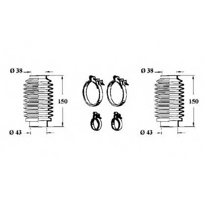 Photo Bellow Set, steering OCAP 0902516