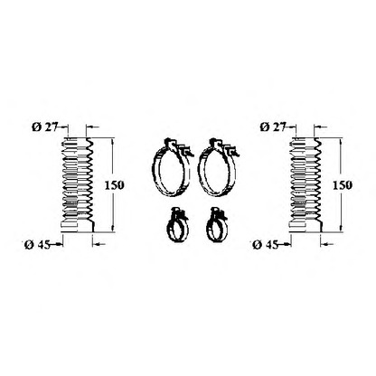 Foto Kit soffietto, Sterzo OCAP 0902425