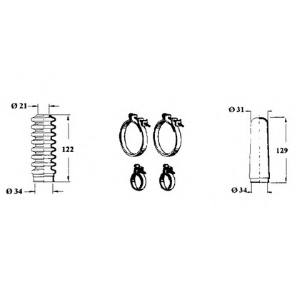 Photo Bellow Set, steering OCAP 0902427