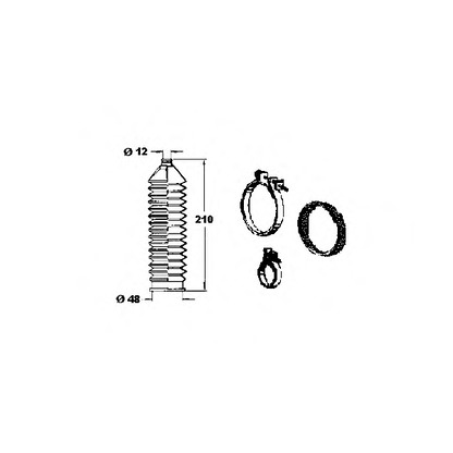 Photo Bellow Set, steering OCAP 0901810