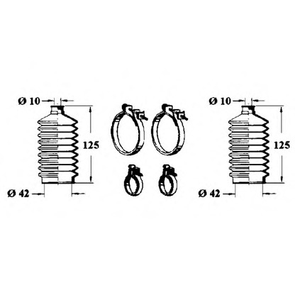 Foto Kit soffietto, Sterzo OCAP 0901310