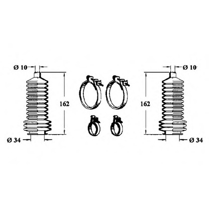 Photo Bellow Set, steering OCAP 0901625