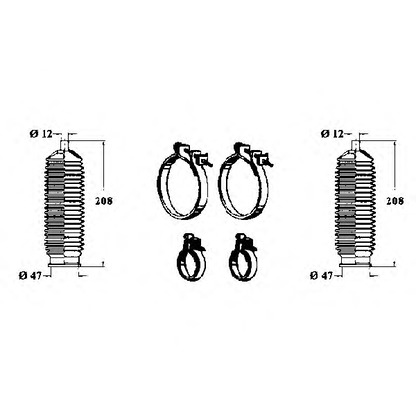 Foto Kit soffietto, Sterzo OCAP 0902876