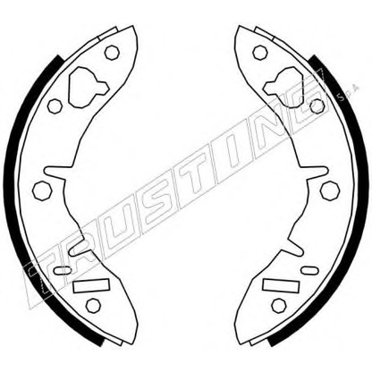 Photo Brake Shoe Set TRUSTING 007008