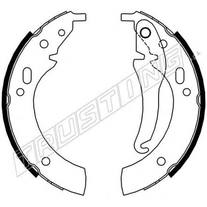 Photo Brake Shoe Set TRUSTING 019016