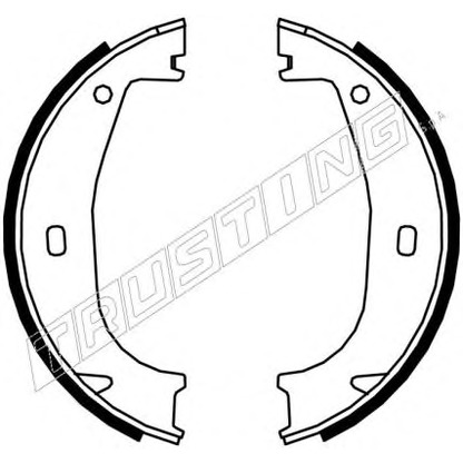 Photo Brake Shoe Set, parking brake TRUSTING 019026