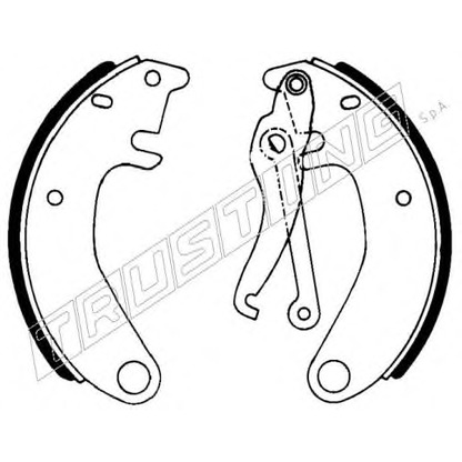 Photo Brake Shoe Set TRUSTING 022025