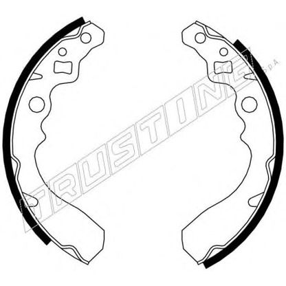 Photo Brake Shoe Set TRUSTING 026340