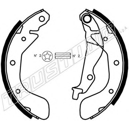 Photo Brake Shoe Set TRUSTING 027005