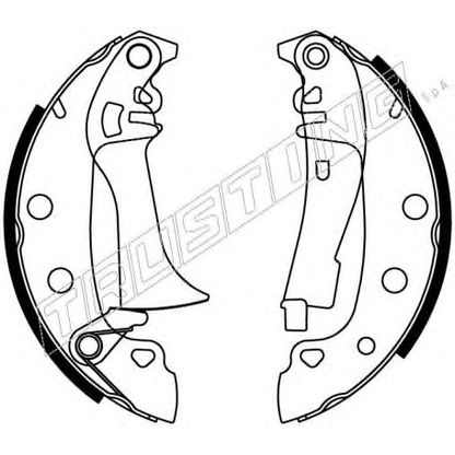 Photo Brake Shoe Set TRUSTING 034080