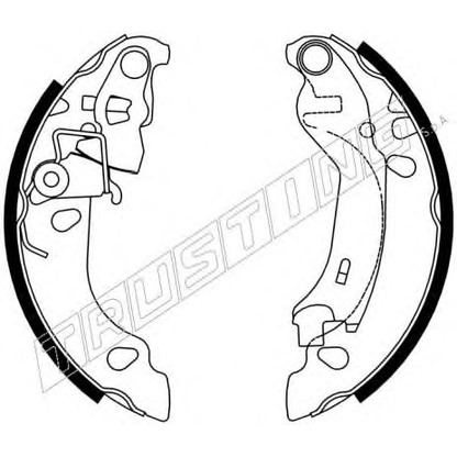 Photo Brake Shoe Set TRUSTING 034107