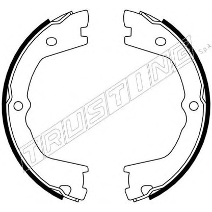 Photo Brake Shoe Set, parking brake TRUSTING 034110