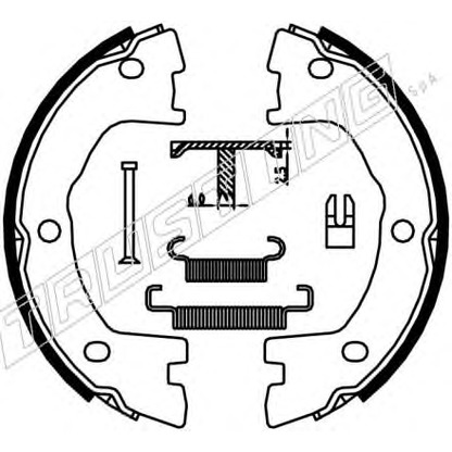 Photo Brake Shoe Set, parking brake TRUSTING 034120K