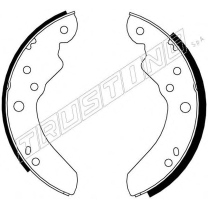 Photo Brake Shoe Set TRUSTING 040104