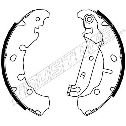 Photo Brake Shoe Set TRUSTING 040149