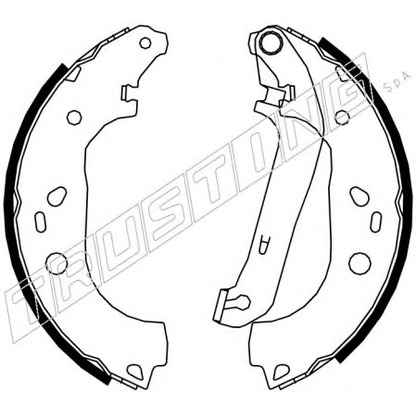 Photo Brake Shoe Set TRUSTING 040151