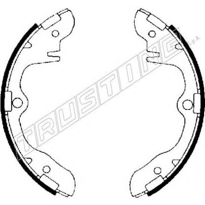 Photo Brake Shoe Set TRUSTING 049109