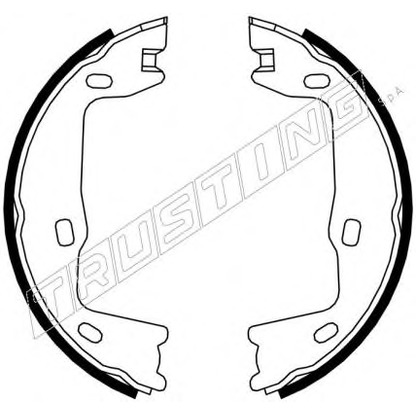 Photo Brake Shoe Set, parking brake TRUSTING 073159