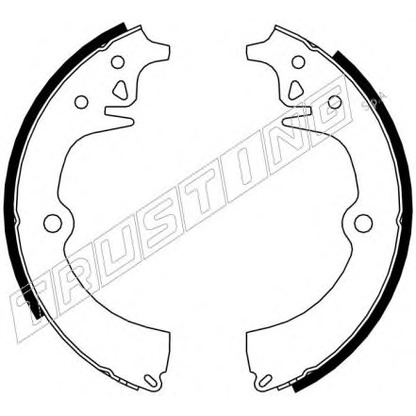 Photo Brake Shoe Set TRUSTING 079166