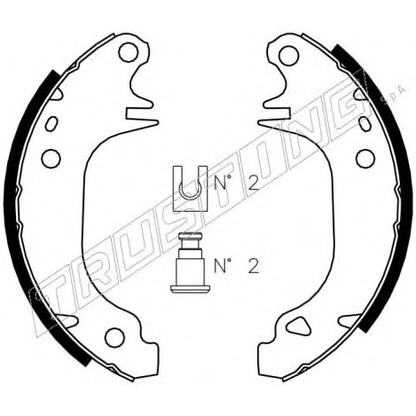 Photo Brake Shoe Set TRUSTING 088210