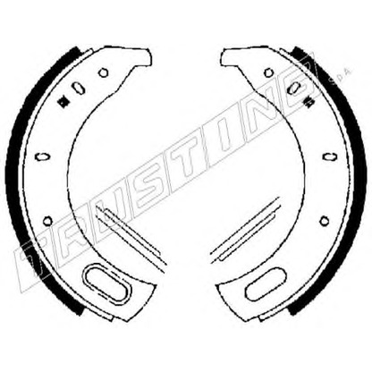 Photo Brake Shoe Set TRUSTING 092304