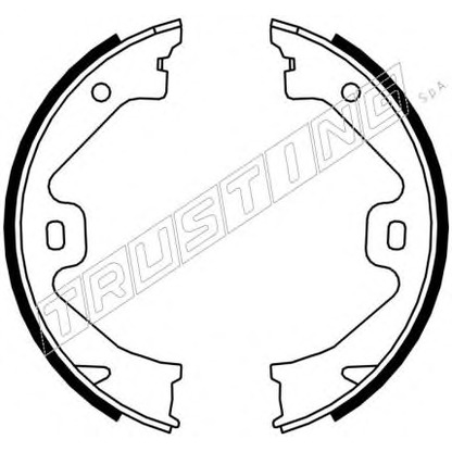 Photo Brake Shoe Set, parking brake TRUSTING 092307