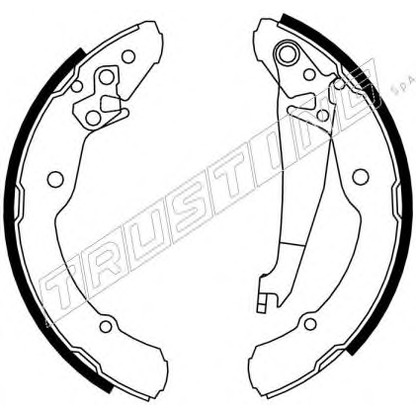 Photo Brake Shoe Set TRUSTING 106219